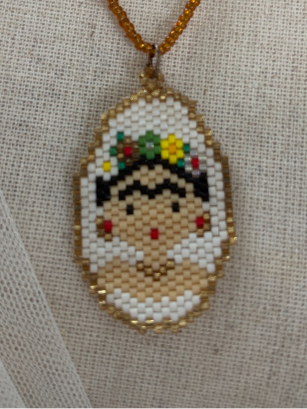 Seed Beaded Pendant Artisan